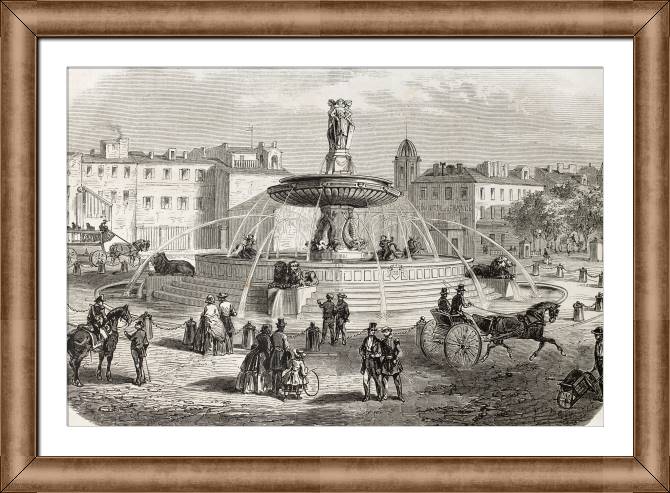 Купить и печать на заказ Картины в рамке, багете Старый город Экс-ан-Прованс