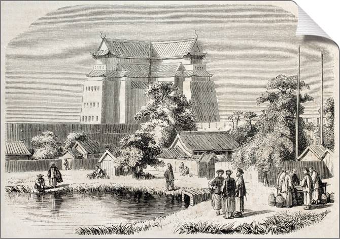 Paintings on canvas Series old town литография_7