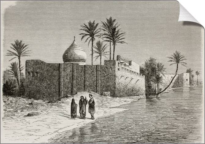 Paintings on canvas Series old town литография_8