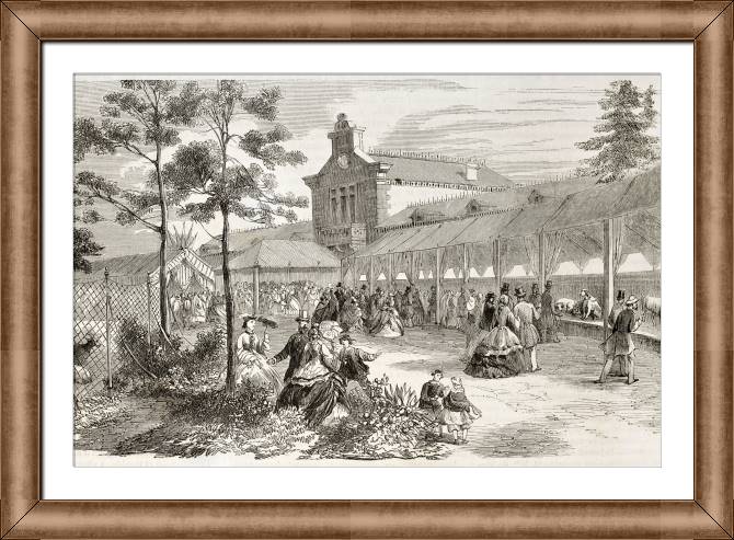 Купить и печать на заказ Картины в рамке, багете Старый город Париж