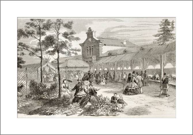 Купить и печать на заказ Картины, фото с паспарту Старый город Париж