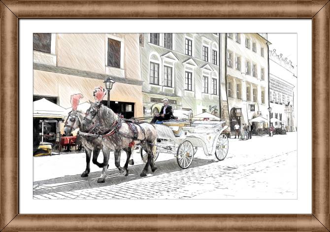 Картины в рамке, багете Series the city style эскиза_3