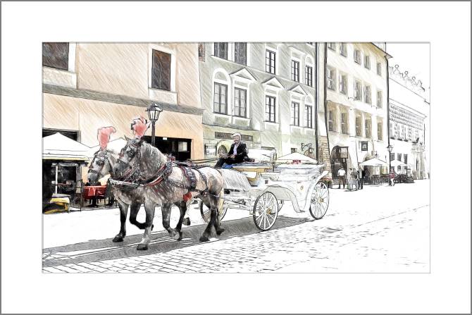 Картины, фото с паспарту Series the city style эскиза_3