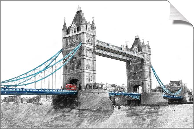 Купить и печать на заказ Картины на холсте Тауэрский мост