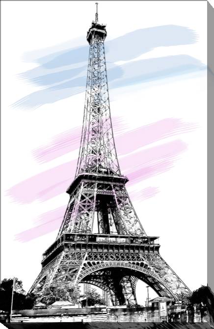 Paintings on canvas Series the city style эскиза_5