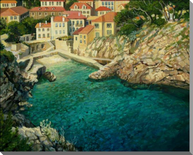 Купить и печать на заказ Картины на пластике, пеноркартоне Морская бухта