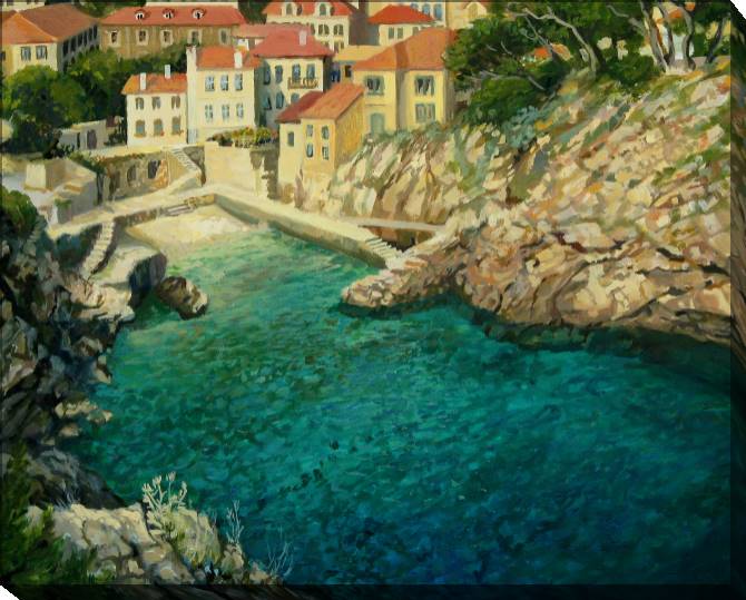 Paintings on canvas Series city and море_2