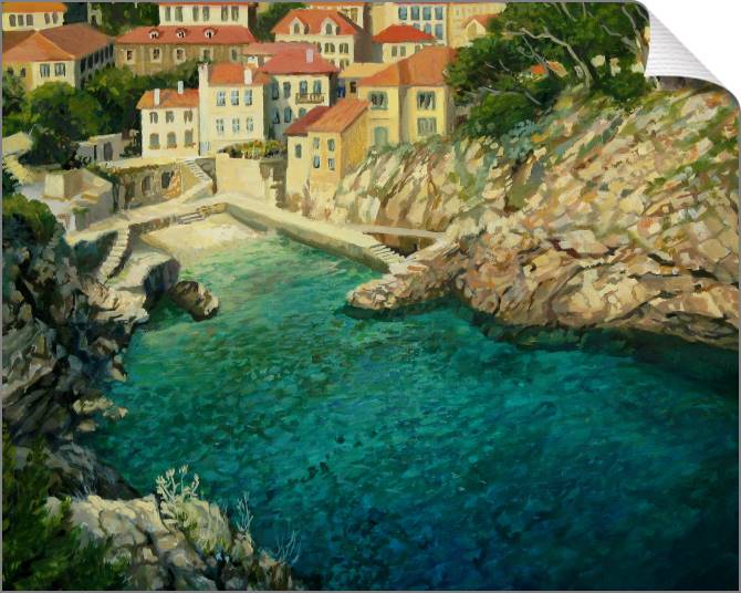 Paintings on canvas Series city and море_2