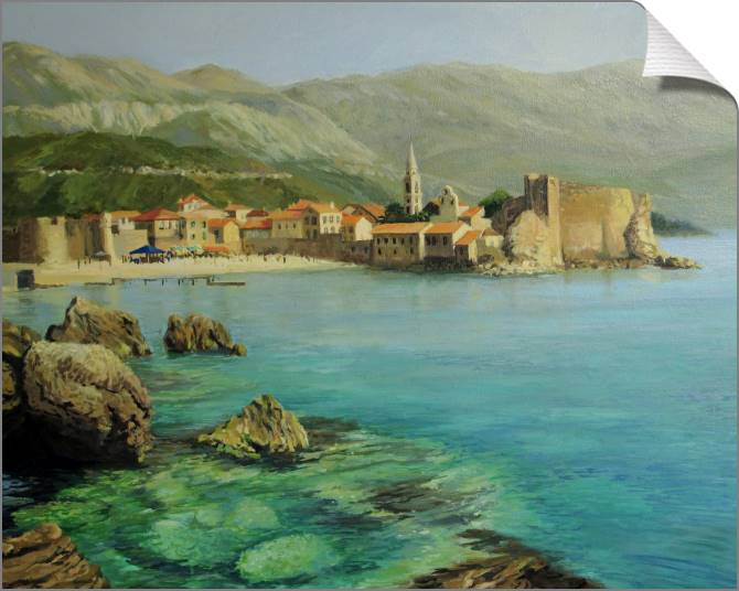 Paintings on canvas Series city and море_3