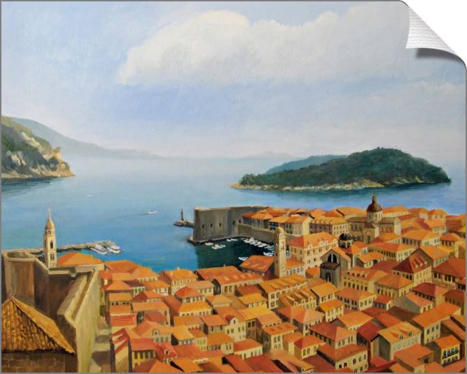 Paintings on canvas Series city and море_4