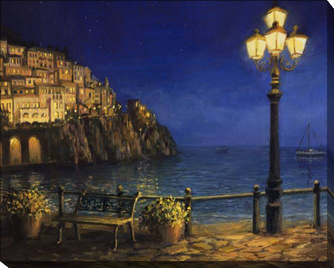 Paintings on canvas Series city and море_6