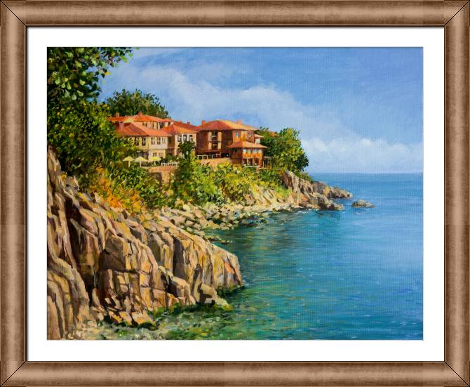 Купить и печать на заказ Картины в рамке, багете Южный берег в Болгарии