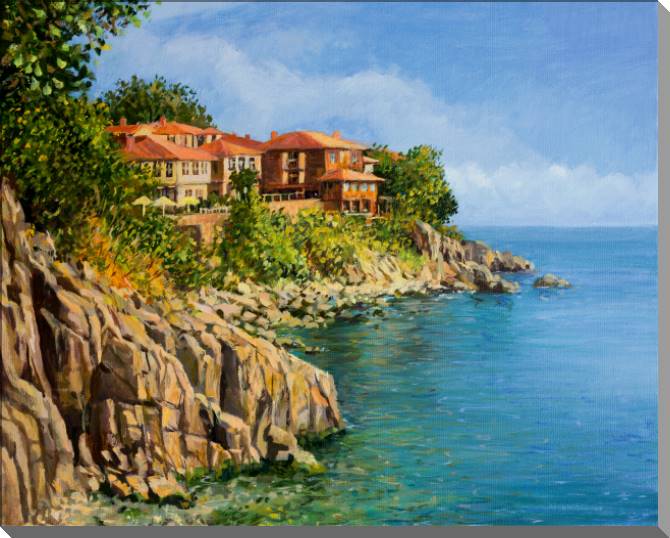 Купить и печать на заказ Картины на пластике, пеноркартоне Южный берег в Болгарии