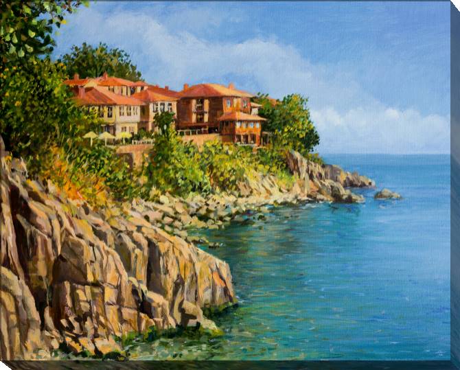 Paintings on canvas Series city and море_7