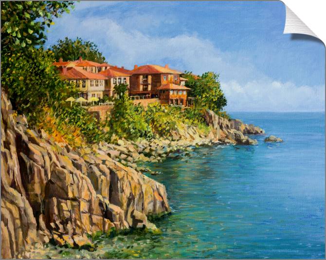 Paintings on canvas Series city and море_7