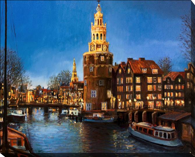 Paintings on canvas Series city and море_8