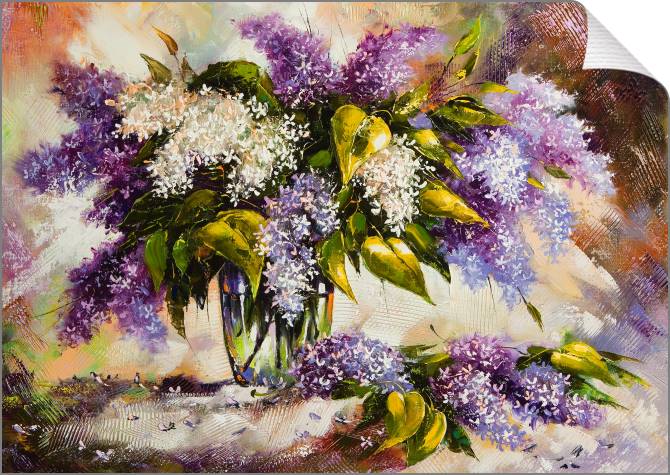 Картины на холсте A bouquet of lilacs