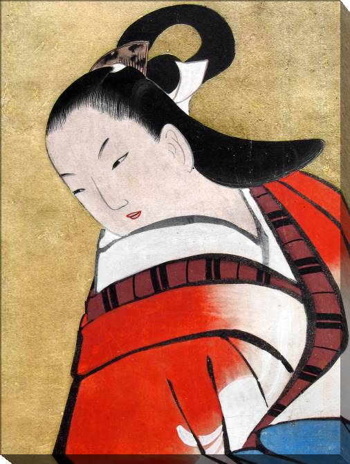 Картины на холсте Japanese woman in kimono