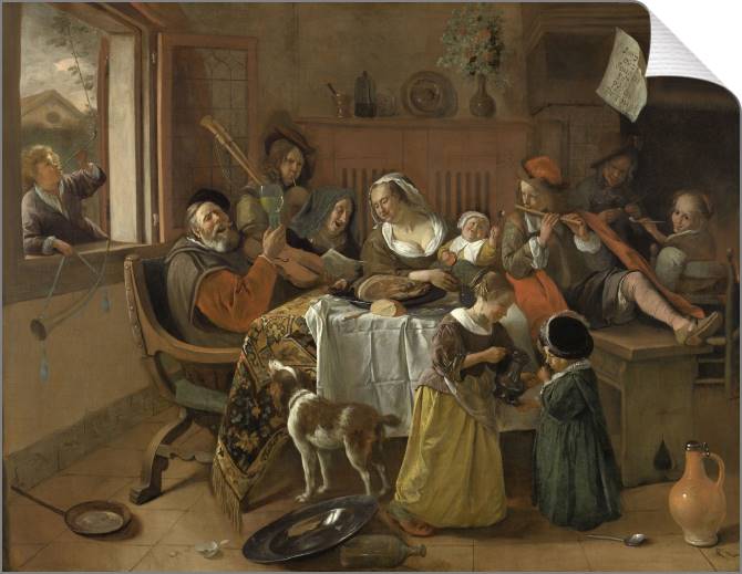 Купить и печать на заказ Картины на холсте Веселая компания