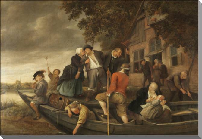 Купить и печать на заказ Картины на пластике, пеноркартоне Встреча с гуляками