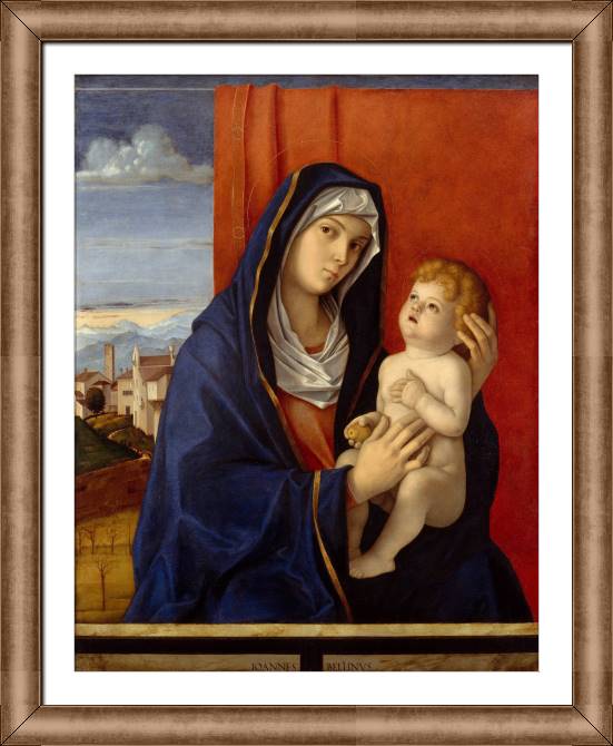 Купить и печать на заказ Картины в рамке, багете Мадонна с младенцем