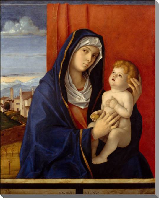 Купить и печать на заказ Картины на пластике, пеноркартоне Мадонна с младенцем