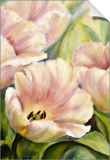 Paintings on canvas Delicate tulips painting