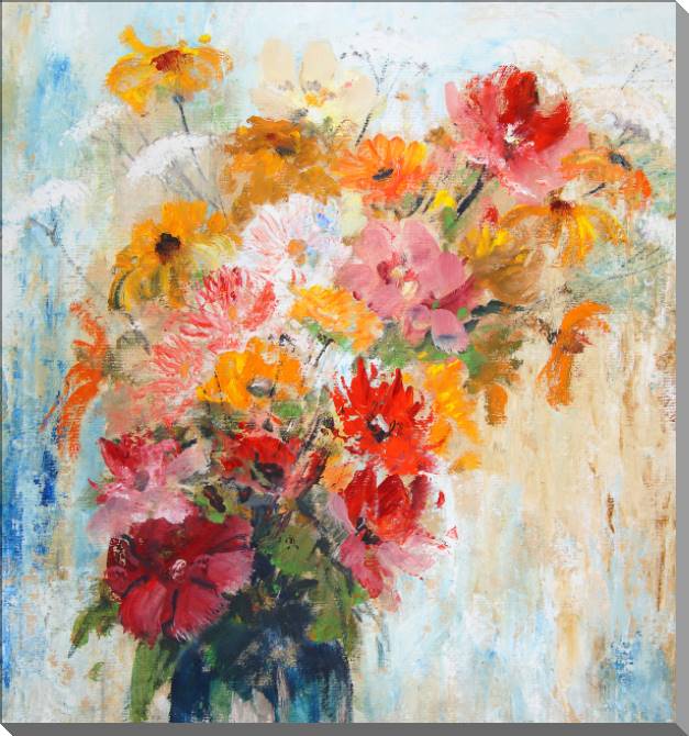 Купить и печать на заказ Картины на пластике, пеноркартоне Живописный букет