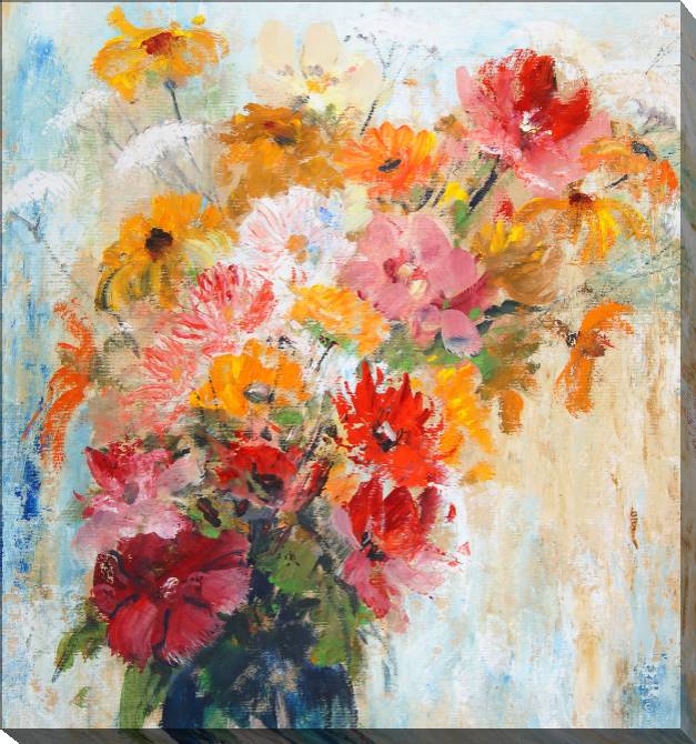 Купить и печать на заказ Картины на холсте Живописный букет