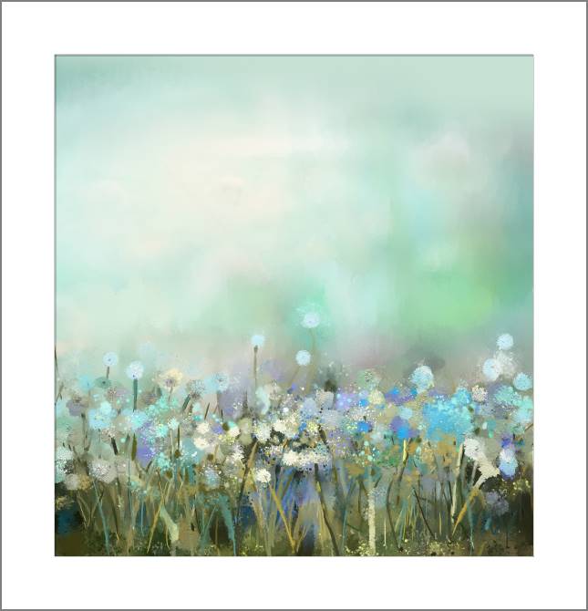 Купить и печать на заказ Картины, фото с паспарту Полевые цветы