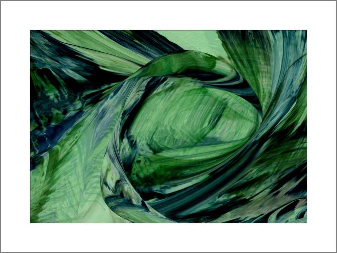 Paintings, photos from Passepartout Green abstraction
