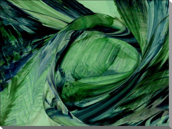 Купить и печать на заказ Картины на пластике, пеноркартоне Зеленая абстракция