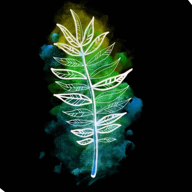 Купить и печать на заказ Картины на холсте Пальмовый лист арт