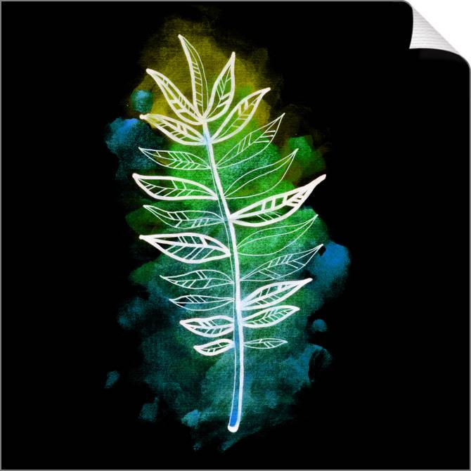 Купить и печать на заказ Картины на холсте Пальмовый лист арт