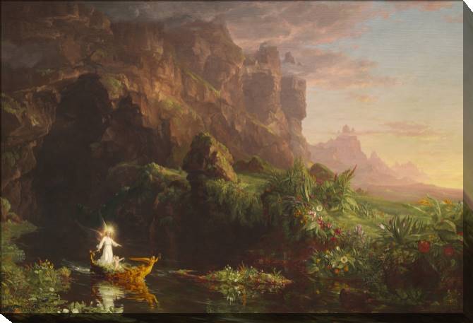 Paintings on canvas Journey of life: youth (Thomas Cole)