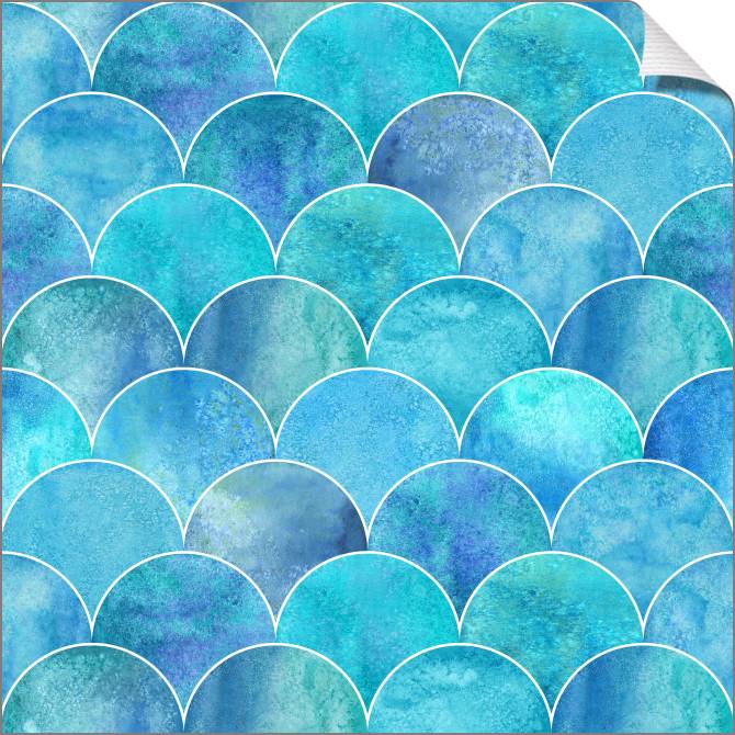 Купить и печать на заказ Картины на холсте Морской акварельный узор