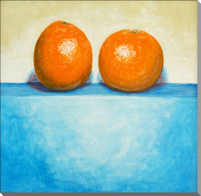 Купить и печать на заказ Картины на пластике, пеноркартоне Натюрморт с апельсинами в минимализме