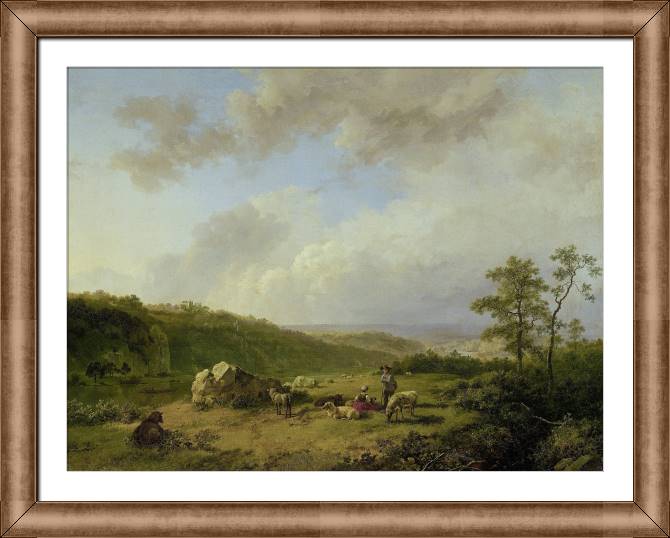 Купить и печать на заказ Картины в рамке, багете Пейзаж с грозой