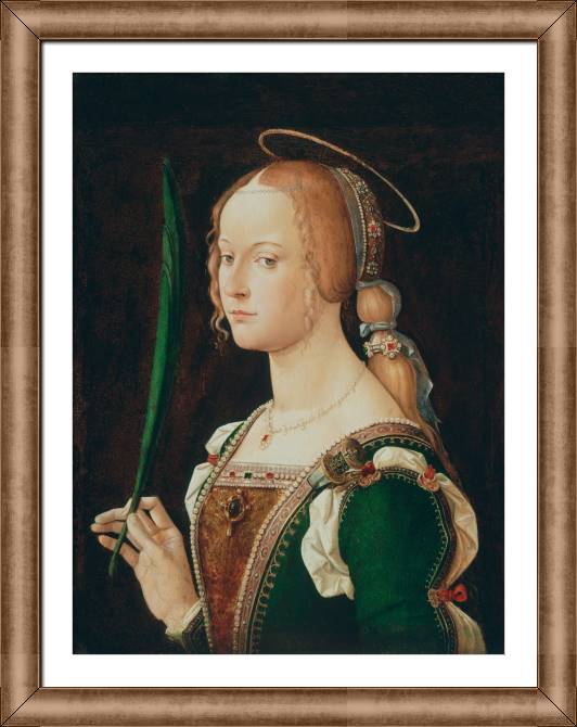 Купить и печать на заказ Картины в рамке, багете Святая Иустина Падуанская