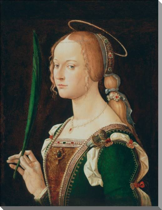 Купить и печать на заказ Картины на пластике, пеноркартоне Святая Иустина Падуанская