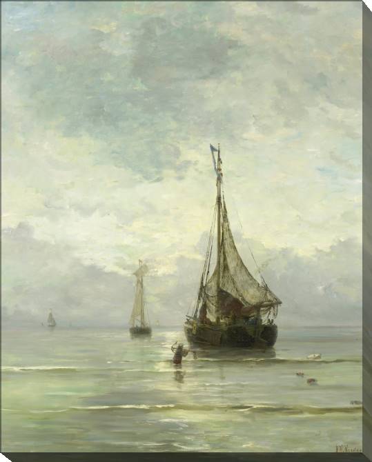 Картины на холсте Kalme zee (Hendrik Willem Mesdag)