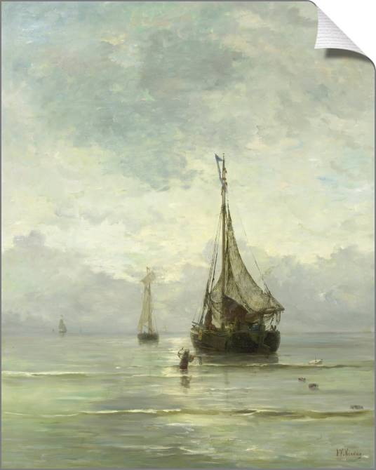 Картины на холсте Kalme zee (Hendrik Willem Mesdag)