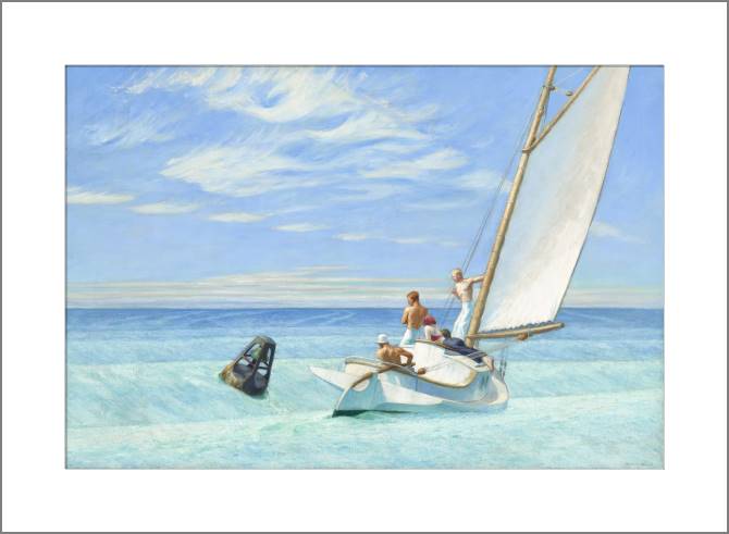 Картины, фото с паспарту Ground Swell (Edward Hopper)