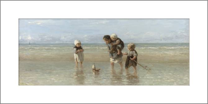 Купить и печать на заказ Картины, фото с паспарту Дети моря