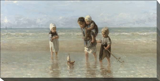 Картины на холсте Children of the sea (Joseph Israels)