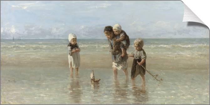 Картины на холсте Children of the sea (Joseph Israels)