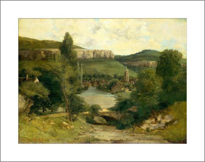 Купить и печать на заказ Картины, фото с паспарту Вид Орнана