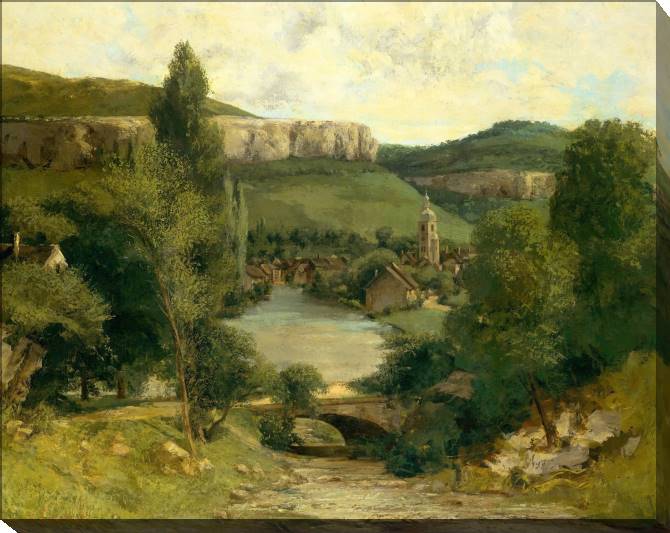 Paintings on canvas View Of Ornans (Gustave Courbet)