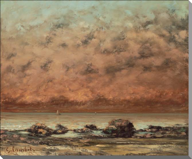 Купить и печать на заказ Картины на пластике, пеноркартоне Черные скалы в Трувиле