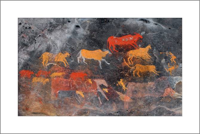 Картины, фото с паспарту Rock painting